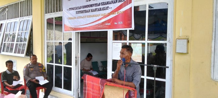 Gelar Musyawarah Penguatan Kondusivitas Kamtibmas, Ini Pesan Raja Negeri Suli