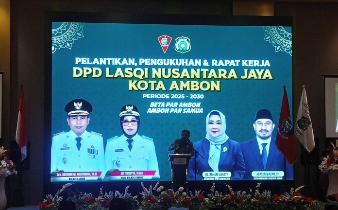 Dilantiknya Ketua DPD Lasqi Kota Ambon Abas Rumadan, Ini Harapan Walikota