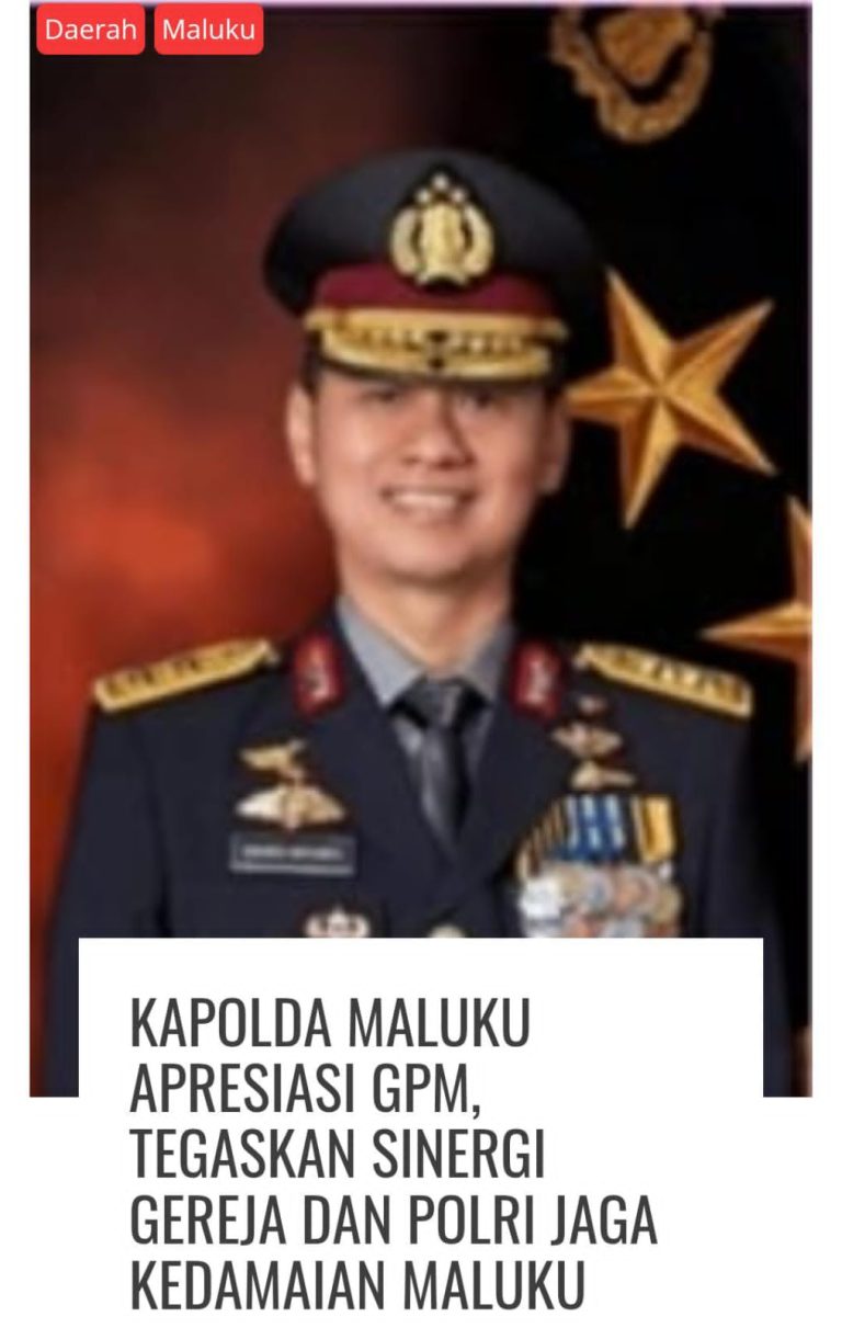 Kapolda Maluku Apresiasi GPM, Tegaskan Sinergi Gereja dan Polri Jaga Kedamaian Maluku