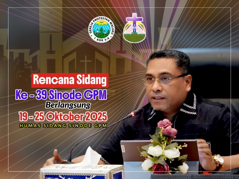 Ini Jadwal Lengkap Sidang ke-39 Sinode GPM 2025