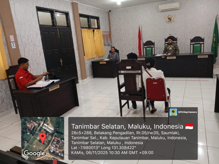 PN Saumlaki Gelar Persidangan Tiga Perkara Berbeda