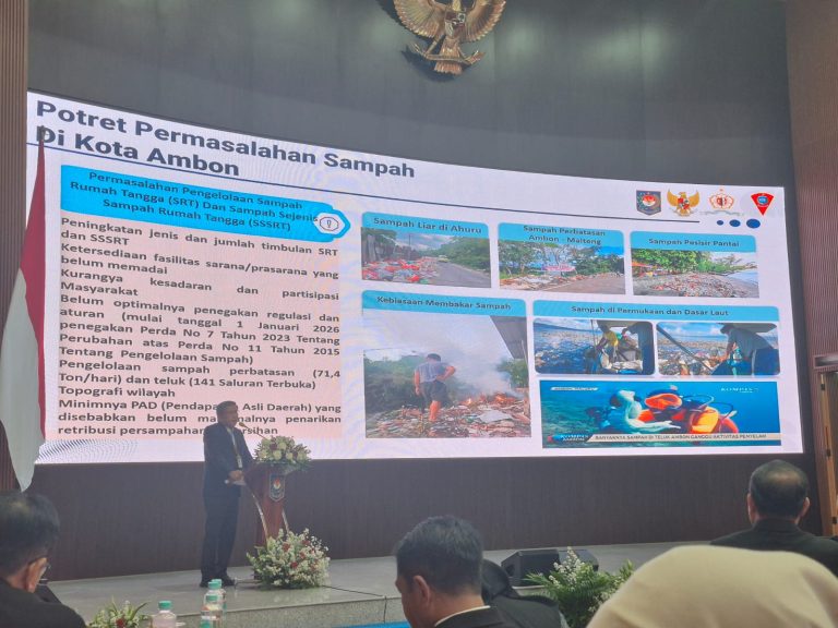 Walikota Ambon Paparkan “Solusi MRF dan Teknologi RDF” di Hadapan Wamendagri