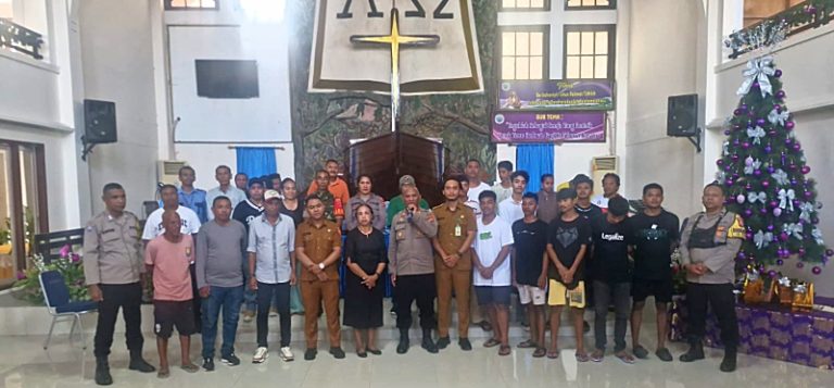 Ciptakan Situasi Kondusif, Polsek Nusaniwe Fasilitasi “Pertemuan Damai” Pemuda PMI dan Sinar