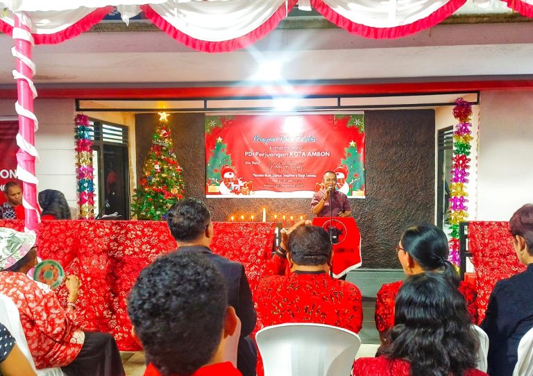 Rayakan Natal Kristus 2025, PDIP Ambon “Perkuat Komitmen Pelayanan Masyarakat”  