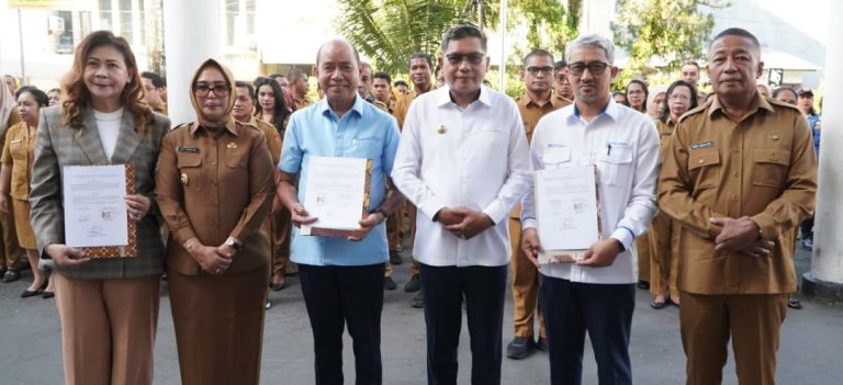 Perumdam Tirta Yapono dan PT Pelindo Ambon Teken PKS