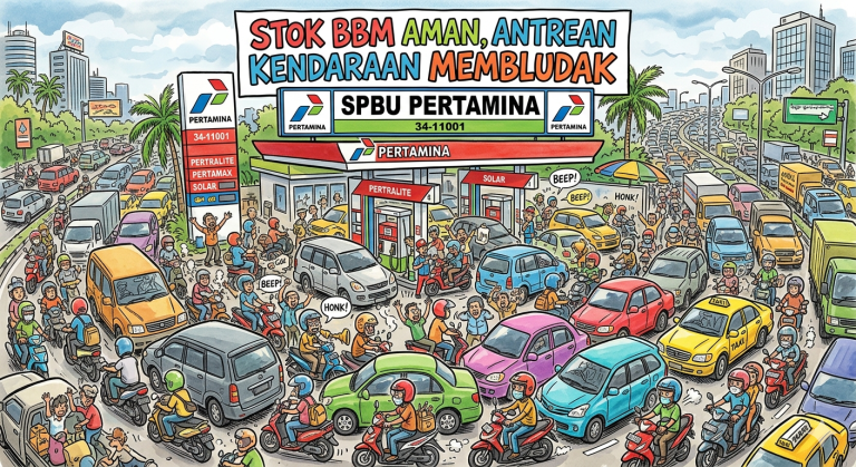 Klaim Pertamina “Stok BBM Aman” Tapi SPBU Ambon “Terkepung Antrean”, Ada Apa ?