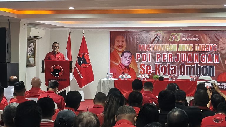 Musancab PDIP Se-Kota Ambon, Nikijuluw: Bukan Sekadar “Jabatan”, Ini Panggilan “Pengabdian”